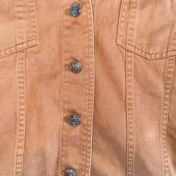 Christopher & Banks Light Brown Jean Jacket Size Large - Picture 3 of 4
